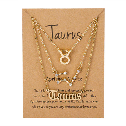 Load image into Gallery viewer, Zodiac Sign Pendant Necklace
